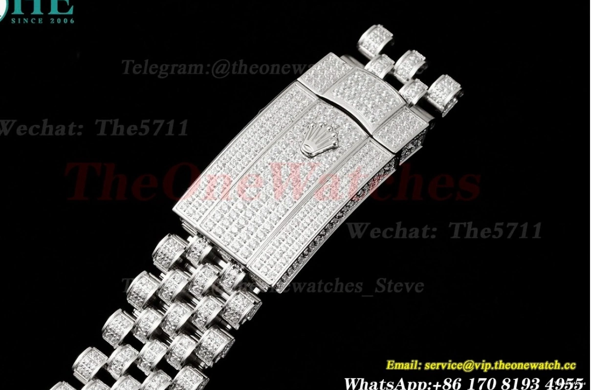 Datejust Full Dia A2824 Arabic 41mm SS Diamonds SS GMF 904L 0227